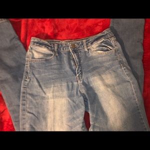 Rampage light blue juniors skinny jeans